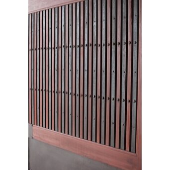 弁柄塗 鉄格子巾着金具蔵戸　W067Y 