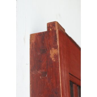 弁柄塗 鉄格子巾着金具蔵戸　W067Y 