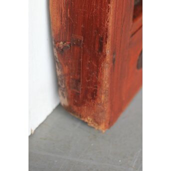 弁柄塗 鉄格子巾着金具蔵戸　W067Y 