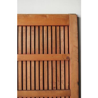 弁柄塗 鉄格子巾着金具蔵戸　W067Y 