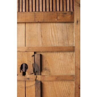 弁柄塗 鉄格子巾着金具蔵戸　W067Y 