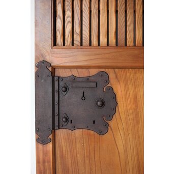 重量級 総欅格子蔵戸　W068Y 