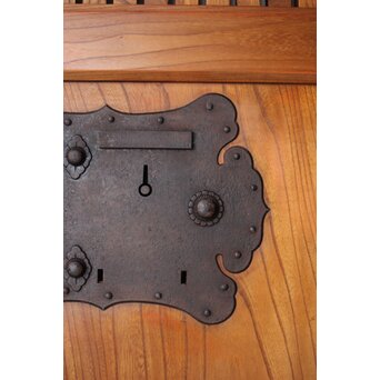 重量級 総欅格子蔵戸　W068Y 