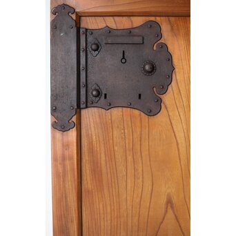 重量級 総欅格子蔵戸　W068Y 