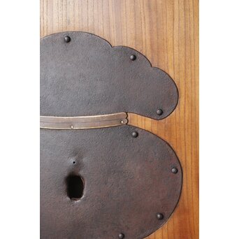 重量級 総欅格子蔵戸　W068Y 