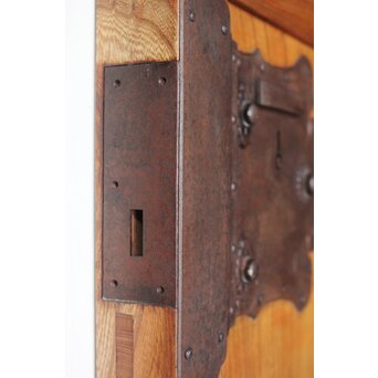 重量級 総欅格子蔵戸　W068Y 