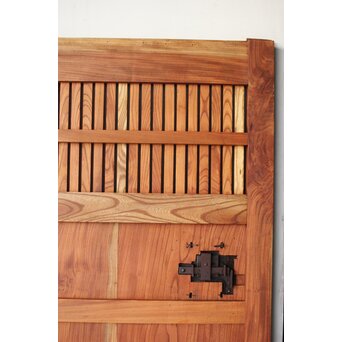 重量級 総欅格子蔵戸　W068Y 