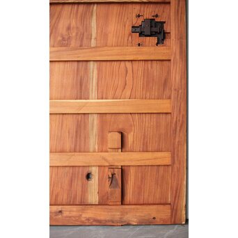 重量級 総欅格子蔵戸　W068Y 