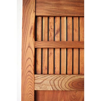 重量級 総欅格子蔵戸　W068Y 