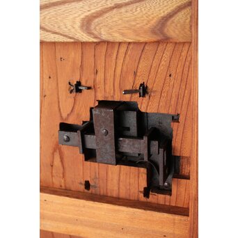 重量級 総欅格子蔵戸　W068Y 