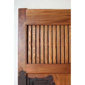 重量級 総欅格子蔵戸　W068Y 