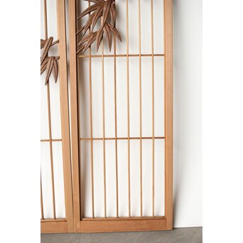 竹雀書院欄間 5枚1組　R0196 