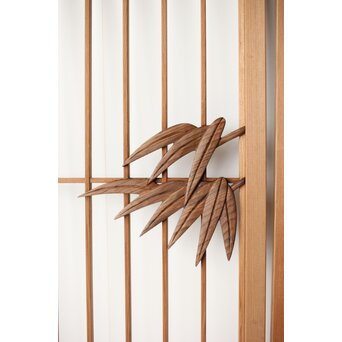 竹雀書院欄間 5枚1組　R0196 