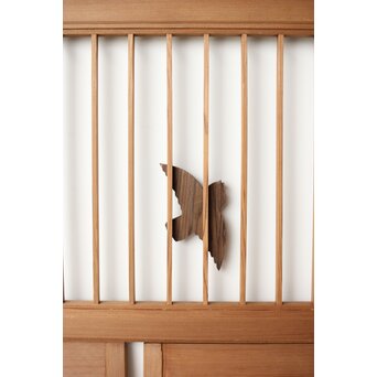 竹雀書院欄間 5枚1組　R0196 