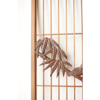 竹雀書院欄間 5枚1組　R0196 