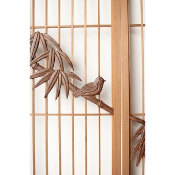 竹雀書院欄間 5枚1組　R0196 