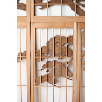 鶴に松 書院欄間 6枚1組　R0197 