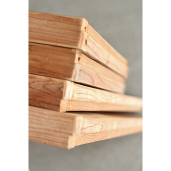 鶴に松 書院欄間 6枚1組　R0197 