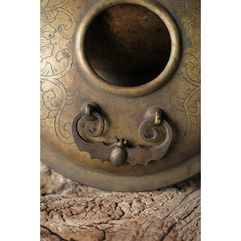 朝鮮美術 李王家美術工場造 蝙蝠手 神仙炉　M319 