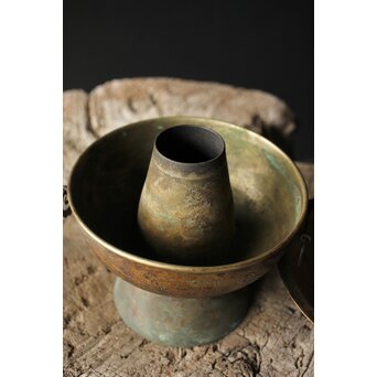 朝鮮美術 李王家美術工場造 蝙蝠手 神仙炉　M319 