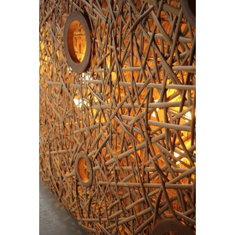 竹編照明 ジャパニーズモダン バンブーライトL　U291 