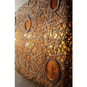 竹編照明 ジャパニーズモダン バンブーライトL　U291 