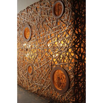 竹編照明 ジャパニーズモダン バンブーライトL　U291 