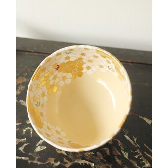 鵬雲斎玄室書付 手塚充 仁清写し桜の絵 茶碗　P343 