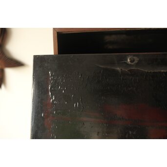 桑と竹編網代の提籃　X357 