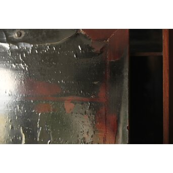 桑と竹編網代の提籃　X357 