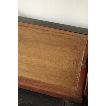 桑と竹編網代の提籃　X357 