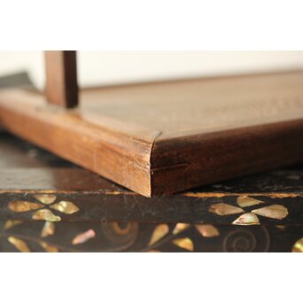 桑と竹編網代の提籃　X357 