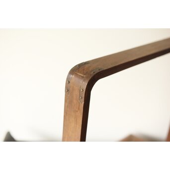 桑と竹編網代の提籃　X357 