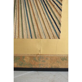 明治刺繍 昇龍降龍 二曲屏風　U292 