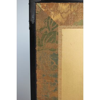 明治刺繍 昇龍降龍 二曲屏風　U292 
