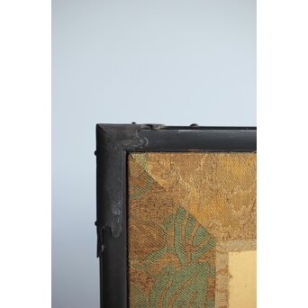 明治刺繍 昇龍降龍 二曲屏風　U292 