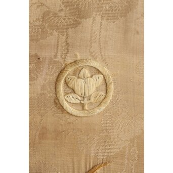 明治刺繍 昇龍降龍 二曲屏風　U292 