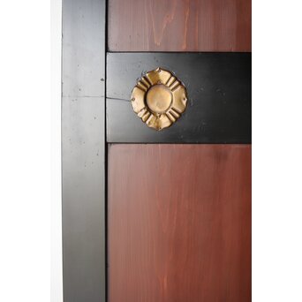 幅広 太框黒枠北陸帯戸 2枚1組　B1014 