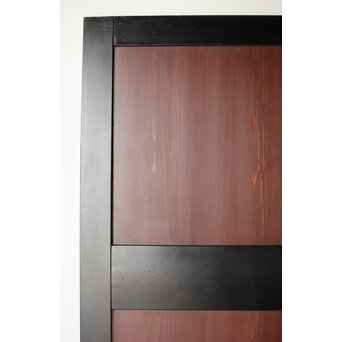 幅広 太框黒枠北陸帯戸 2枚1組　B1014 