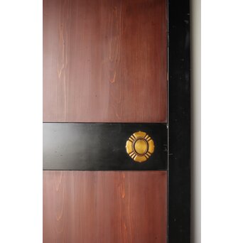 幅広 太框黒枠北陸帯戸 2枚1組　B1014 