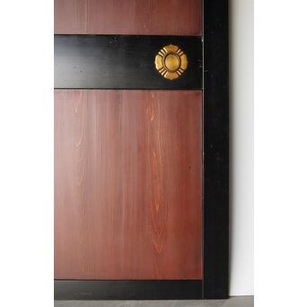 幅広 太框黒枠北陸帯戸 2枚1組　B1014 