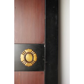 幅広 太框黒枠北陸帯戸 2枚1組　B1014 