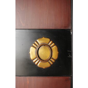 幅広 太框黒枠北陸帯戸 2枚1組　B1014 