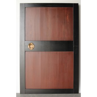 幅広 太框黒枠北陸帯戸 2枚1組　B1014 