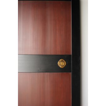 幅広 太框黒枠北陸帯戸 2枚1組　B1014 