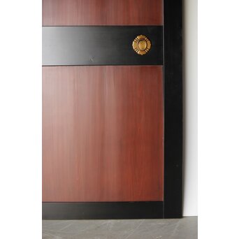 幅広 太框黒枠北陸帯戸 2枚1組　B1014 