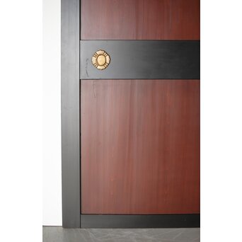 幅広 太框黒枠北陸帯戸 2枚1組　B1014 