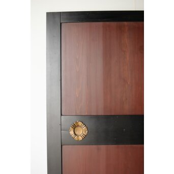 幅広 太框黒枠北陸帯戸 2枚1組　B1014 