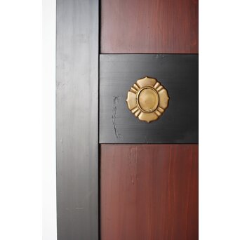 幅広 太框黒枠北陸帯戸 2枚1組　B1014 