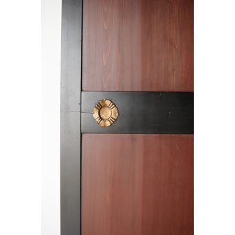 幅広 太框黒枠北陸帯戸 2枚1組　B1014 